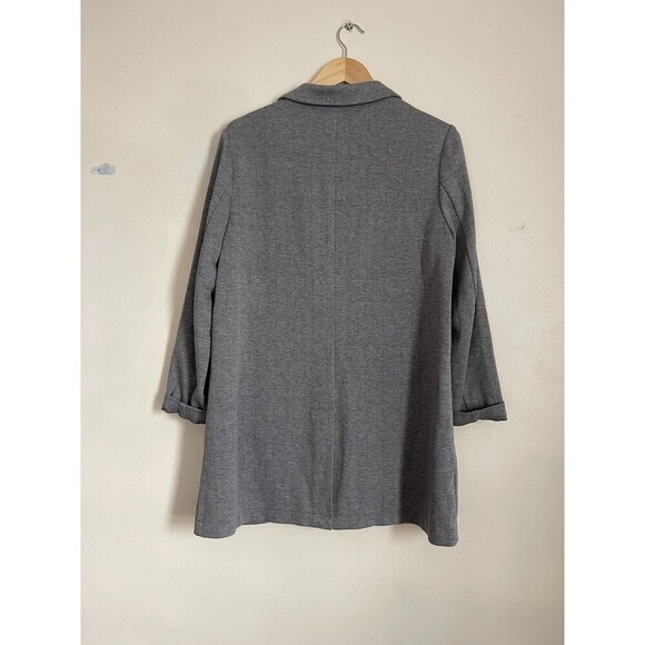 LOFT Oversized Stretchy Grey Blazer Large Petite - Picture 2 of 7